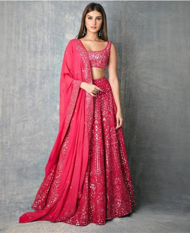 Gorgeous Designer Pink Lehenga Choli – EinayaCollection