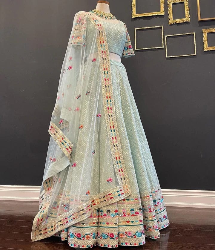 Sagaai Party Wear Designer Lehenga Choli | Marriage Shaadi Indian Dress