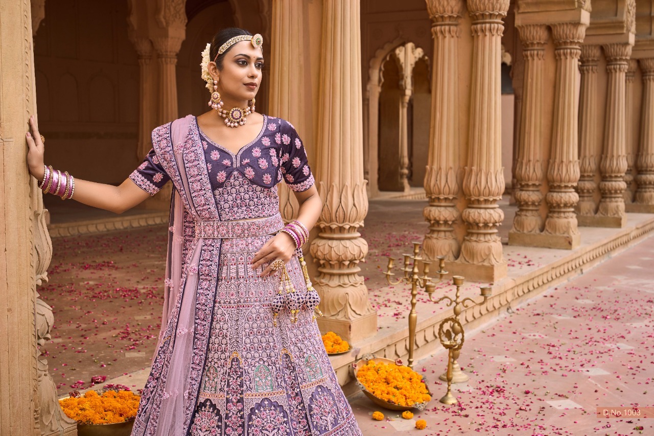 Bridal Wear Lehenga Choli With Resham And Zari Heavy Work – Cygnus Fashion