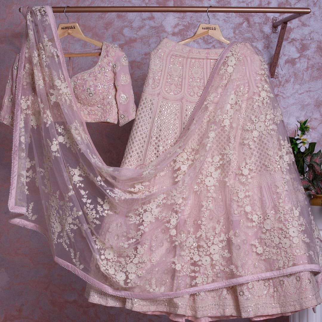 Light Pink Lehenga - Latest Designer Collection with Prices - Buy Online