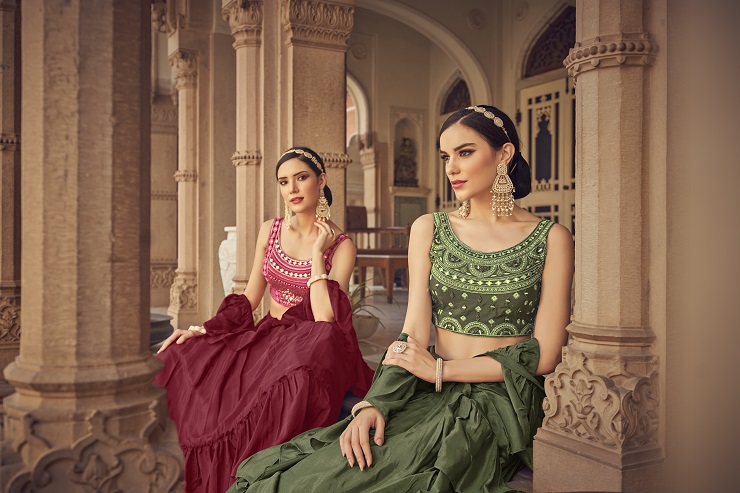 Beautiful Designer Wedding Fancy Silk Lehenga Choli Anaara 6501