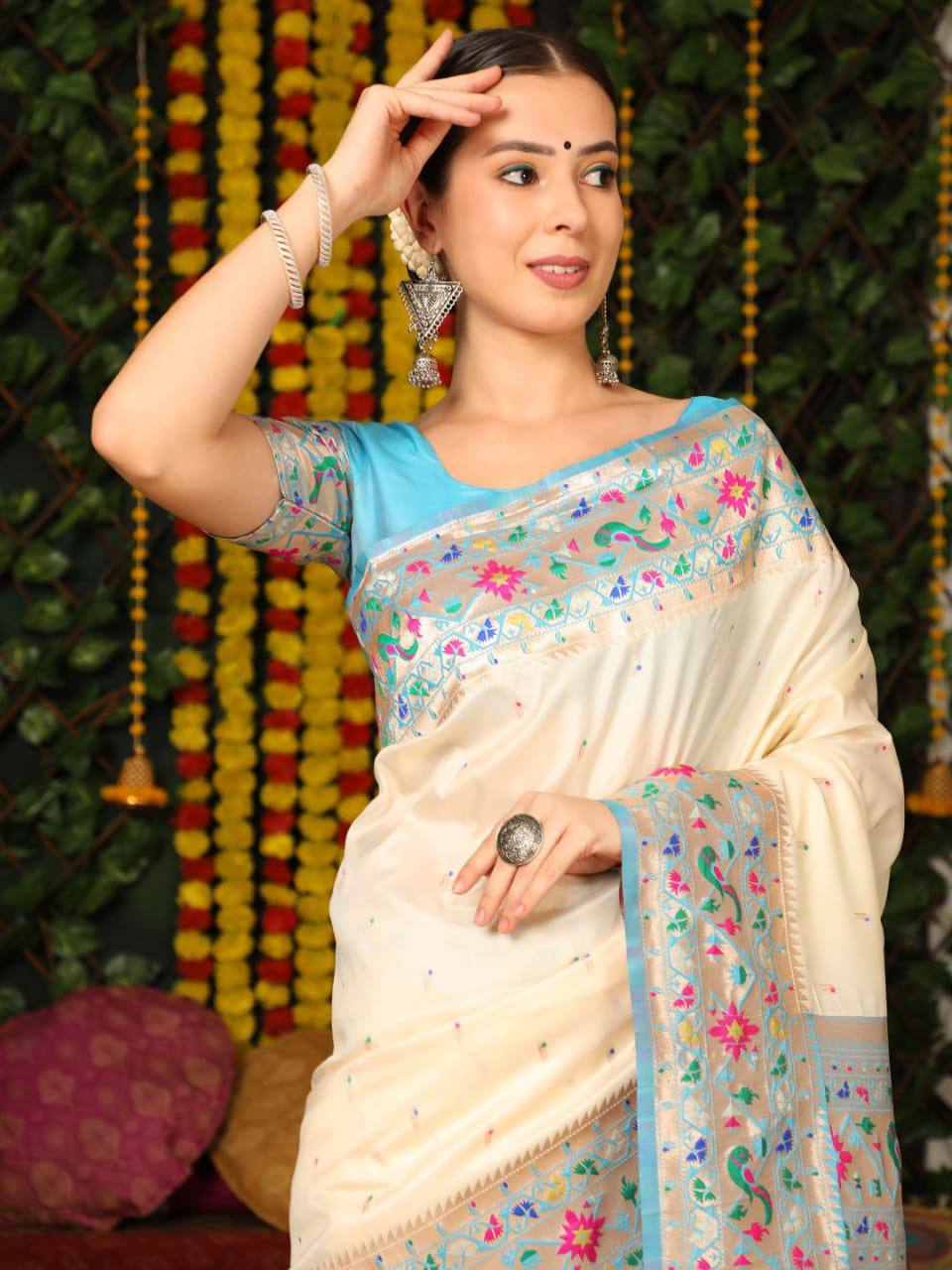 All about paithani sarees colours and how to style them