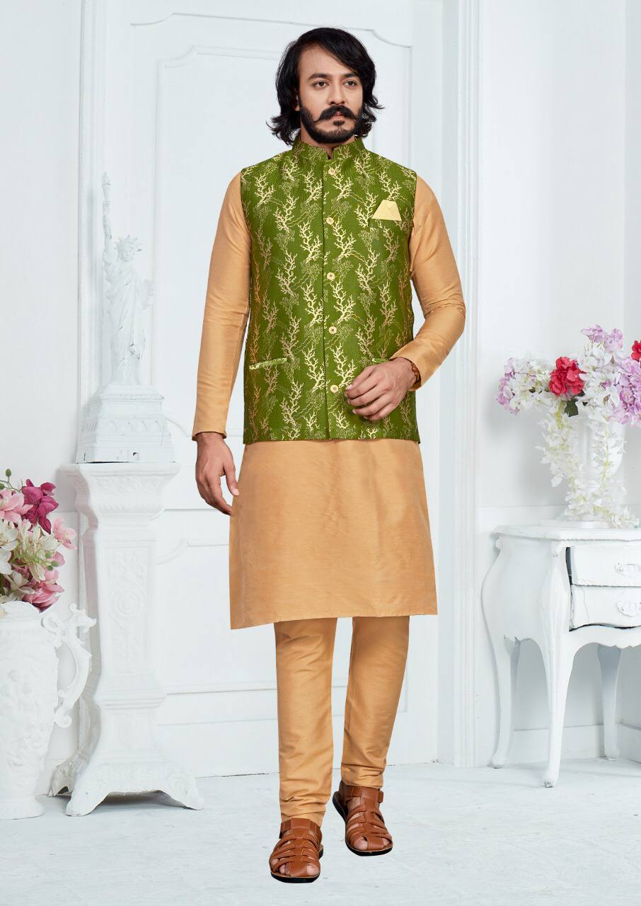 Zeus Pink Textured Premium Bandhgala/Jodhpuri Blazers for Men.
