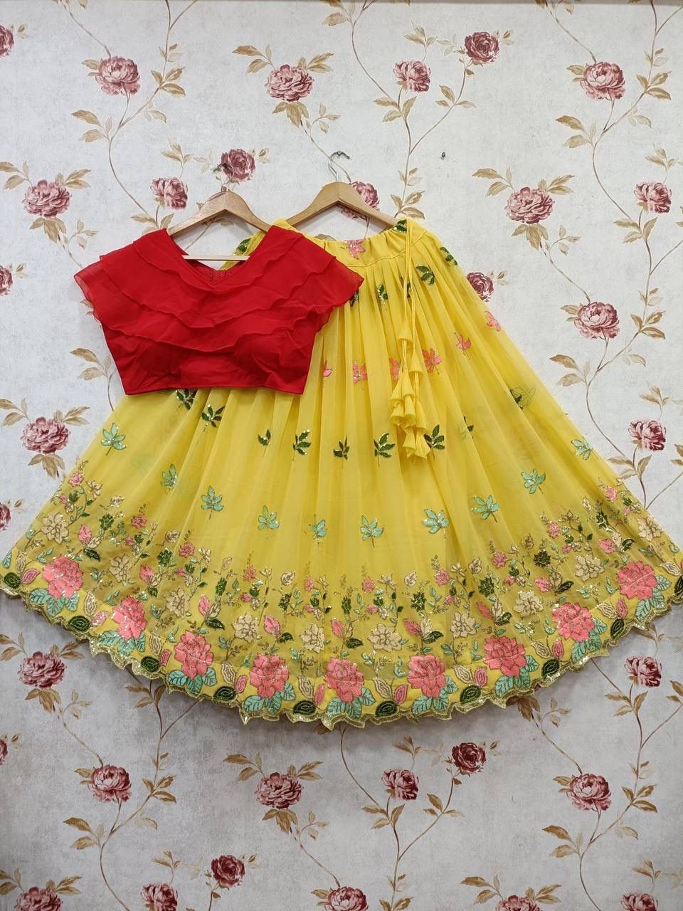 Alka Vol 24 204 To 207 Partywear Frill Designer Kids Lehenga New Collection
