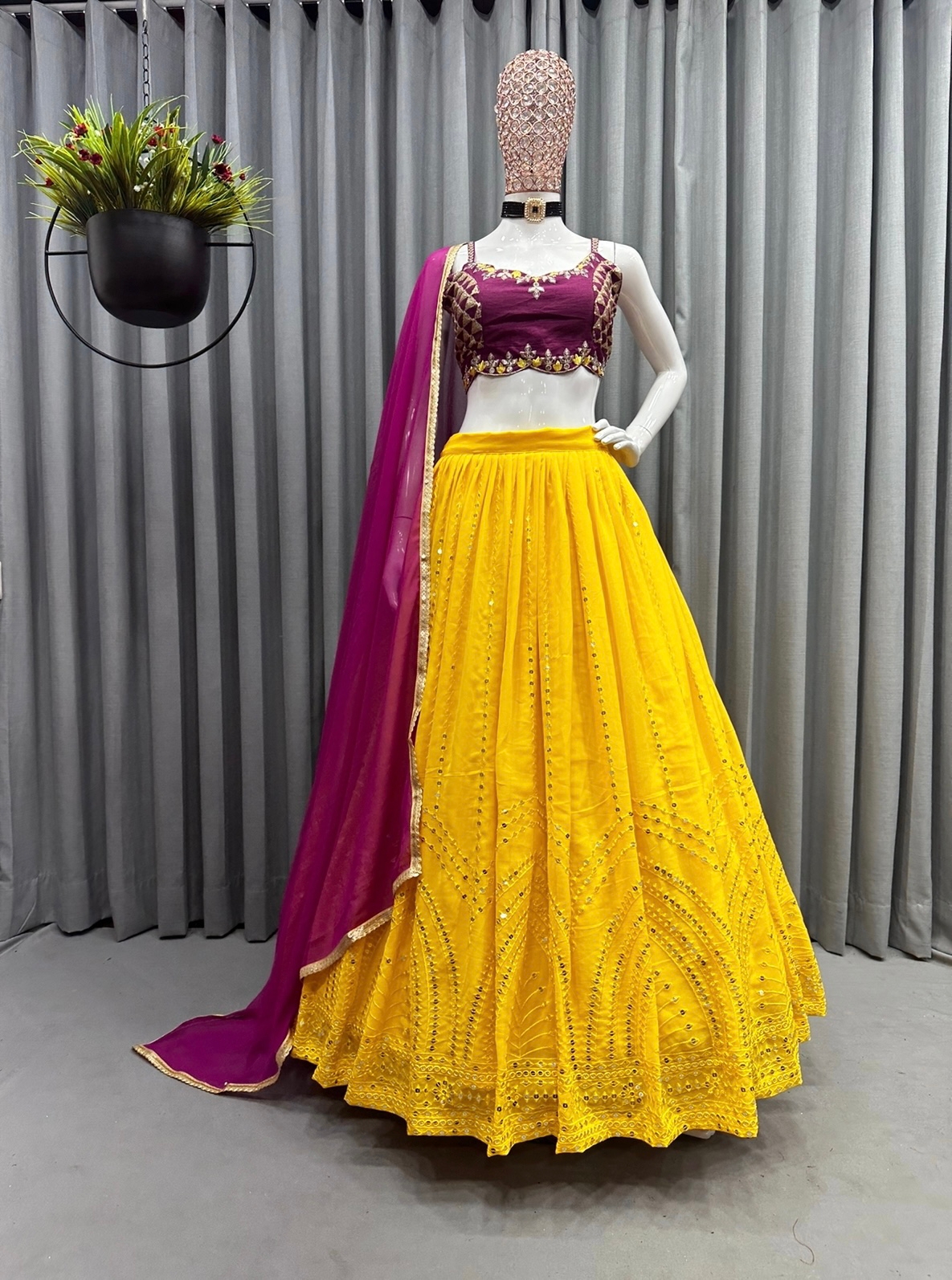 CHOLI LEHNGA 2023 | Lehenga designs simple, Haldi outfits, Stylish dresses