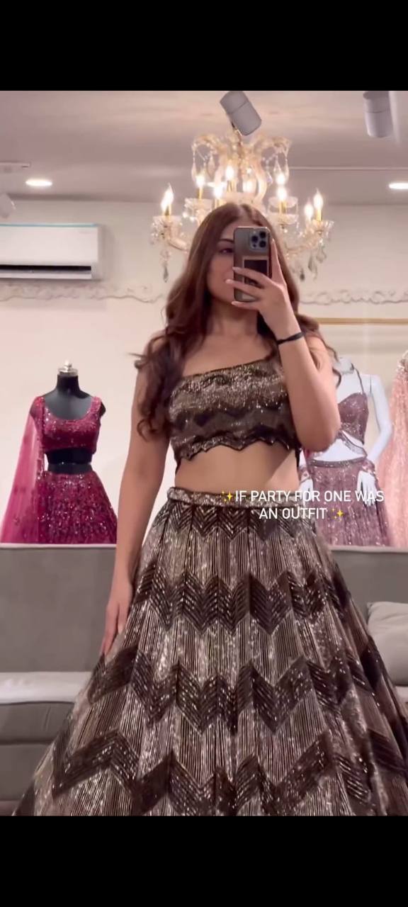 Beautiful Trending Designer Mirror Work Lehenga Choli For Wedding Buy –  Joshindia