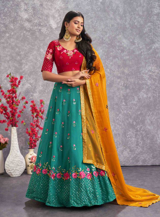 Different Ways To Include Orange & Green To Your Wedding! | Pakistani  wedding outfits, Latest bridal lehenga designs, Bridal mehndi dresses