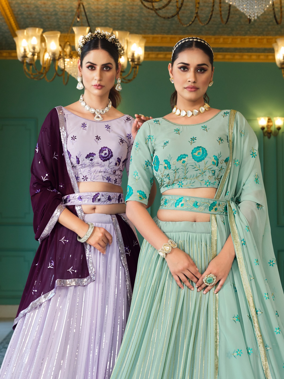 Vibrant Blue Colored Designer Lehenga Choli, Shop wedding lehenga choli  online