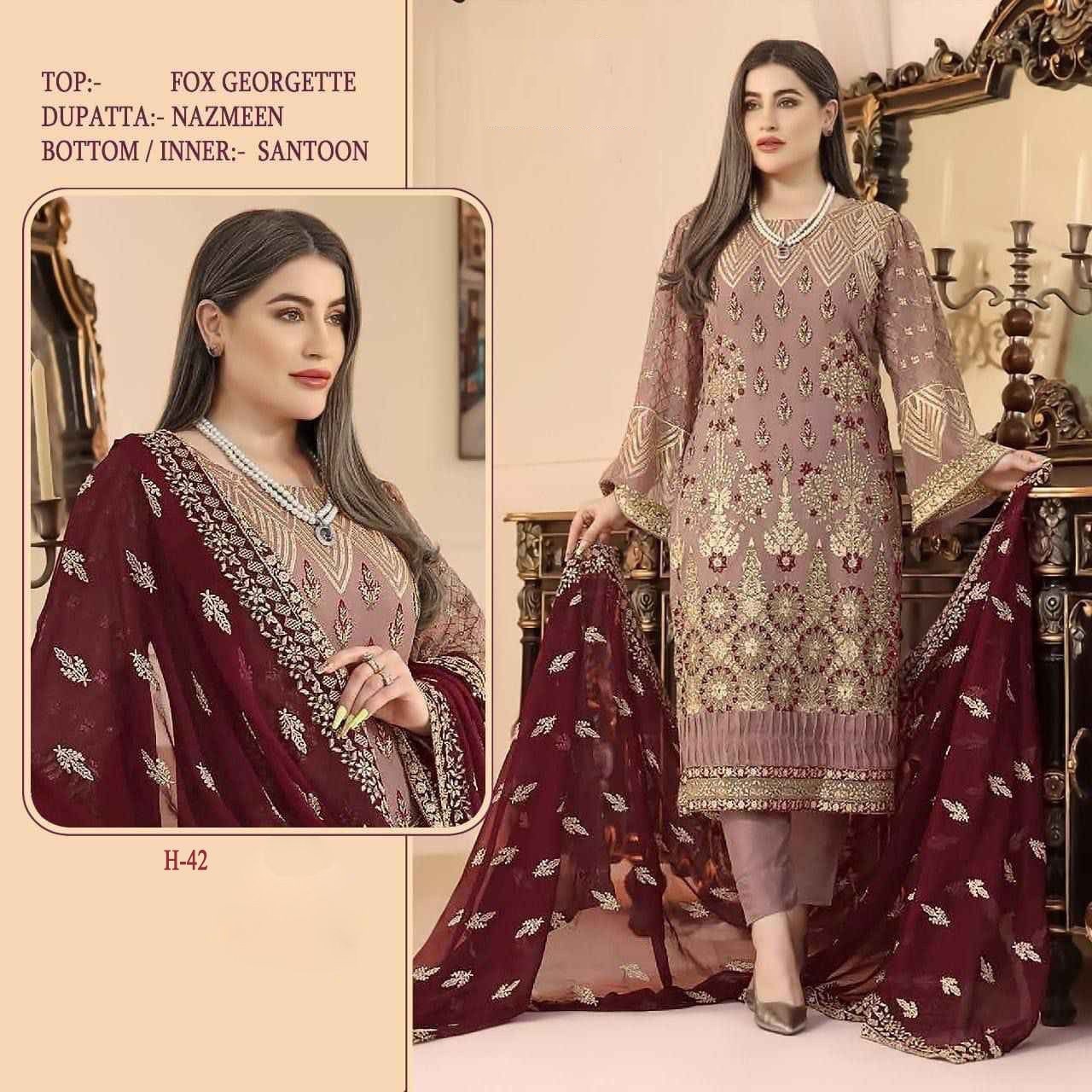 NEW INDIAN DESIGNER HEAVY FAUX GEORGETTE SEQUENCE CODING WORK PAKISTANI SUIT  | eBay
