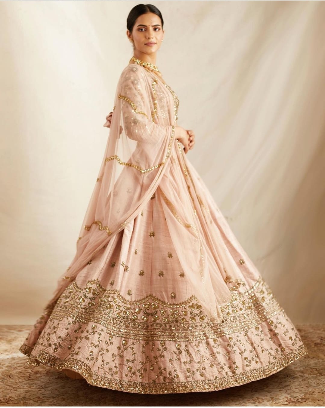 Buy Gold Toned Embroidered Bridal Lehenga And Heavy Tube Top With Jacket  KALKI Fashion India