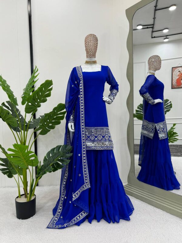 Stylish sharara suit set. - Image 2