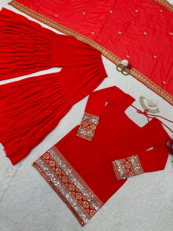 Stylish sharara suit set. - Image 10