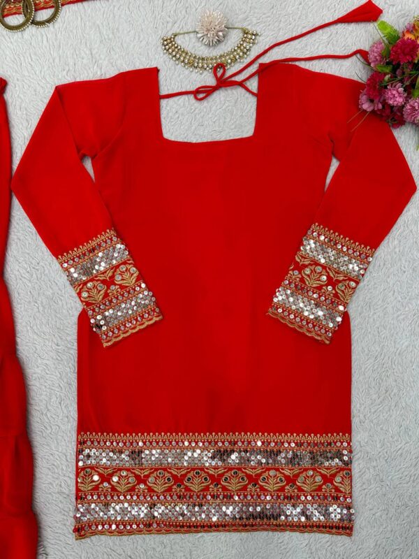 Stylish sharara suit set. - Image 12