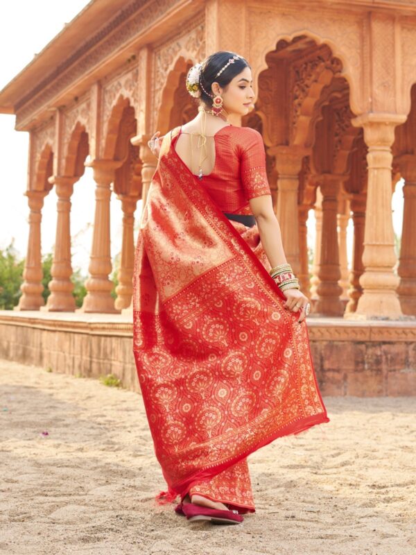Soft Banarasi Luxurious silk sarees rich in tradition for any occasion. - Image 10
