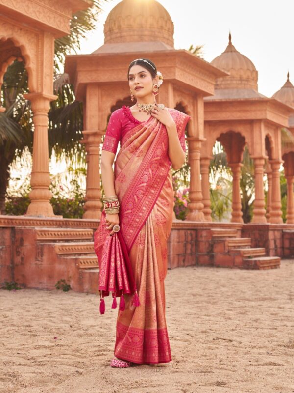 Soft Banarasi Luxurious silk sarees rich in tradition for any occasion.