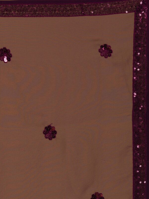 Bridesmaid Purple Lehenga Choli With sequins Work. - Image 7