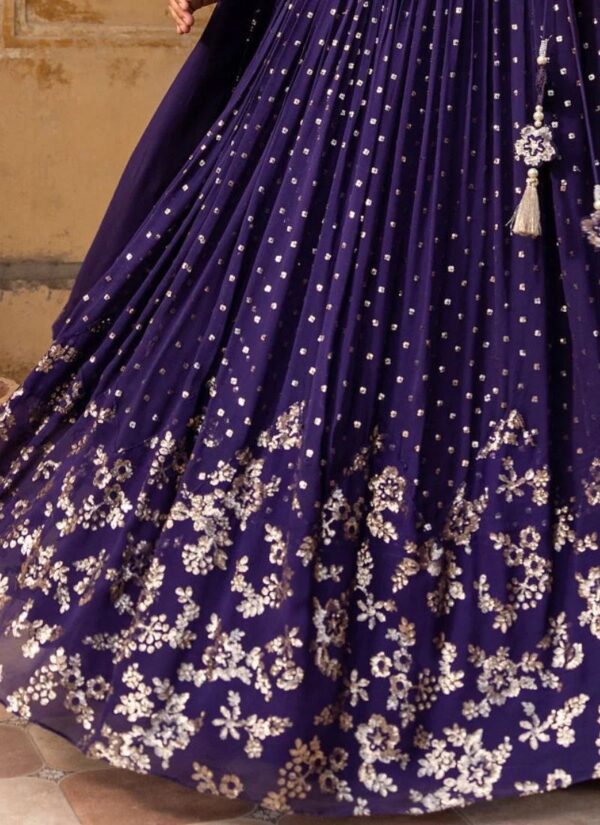 Wedding Lehenga Choli Collection With Sequins Work. - Image 9